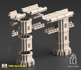 Kalthan Logistic Hub - Kalthan Railway 3D-printed model